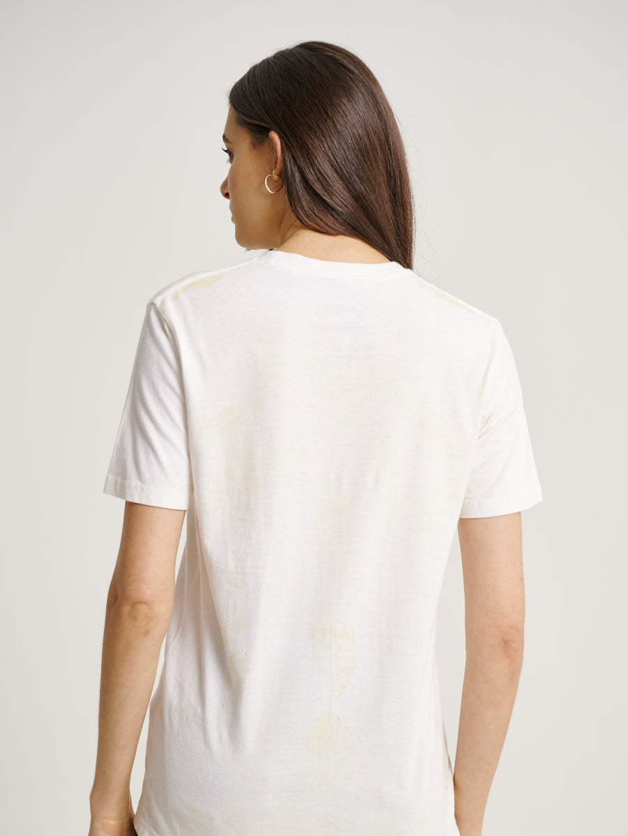 Brown Cherry Kampung Eco Print Short Sleeves T-shirt