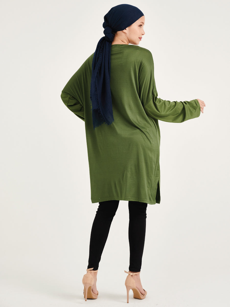 Green Elya Long Sleeved Blouse