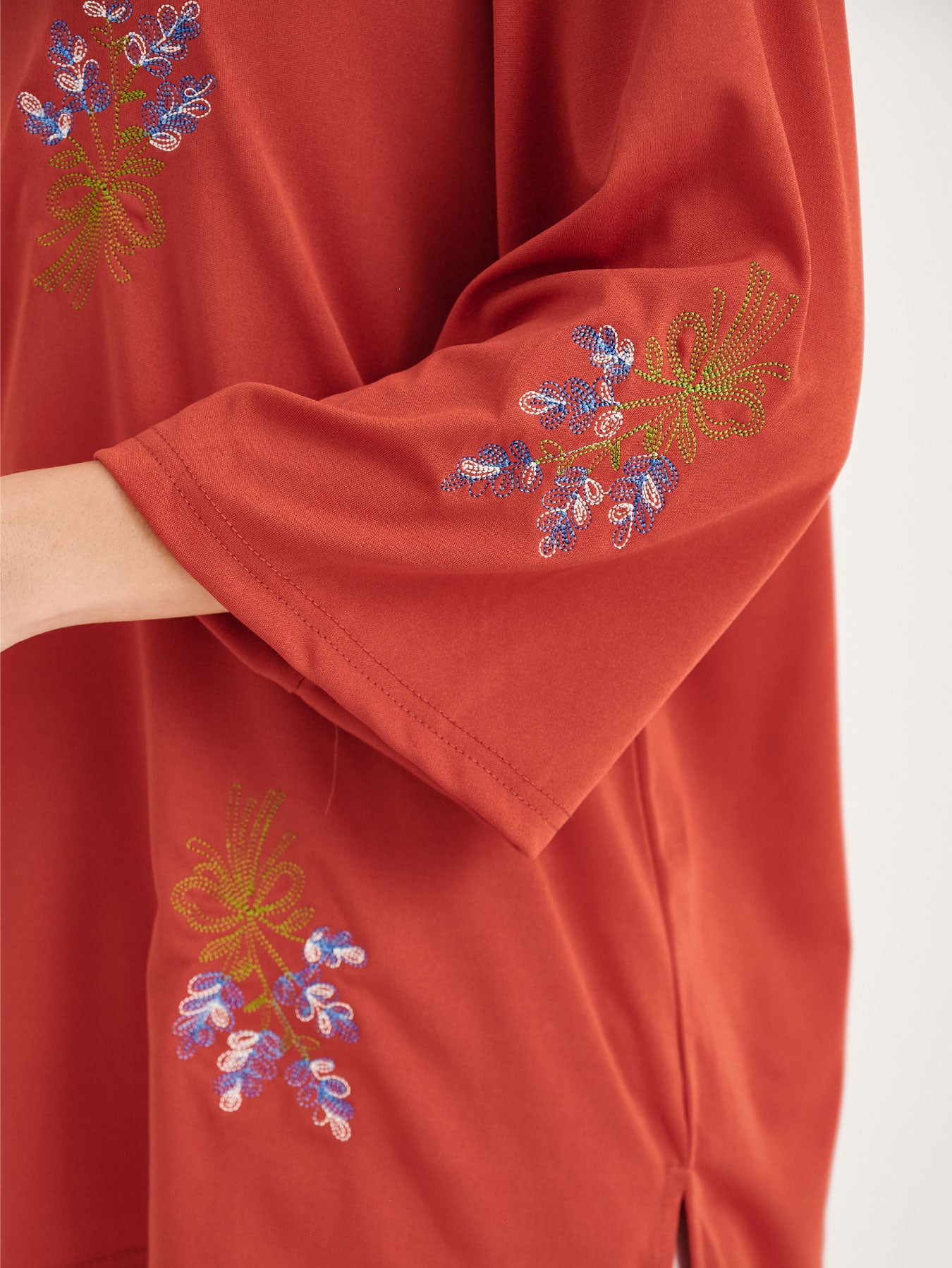 Red Embroidery Blouse