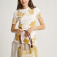 Eco Print Tote Bag Brown Dye