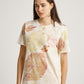 Jati Balance Pattern Eco Print Short Sleeves T-shirt