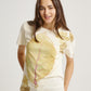 Jati Focus Pattern Eco Print Short Sleeves T-shirt