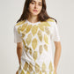 Brown Cherry Kampung Eco Print Short Sleeves T-shirt