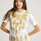 Brown Cherry Kampung Eco Print Short Sleeves T-shirt