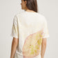 Brown Guava and Elephant Leg Plant Eco Print Short Sleeves T-shirt