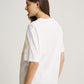 Minimal Eco Print Ferns Plant Feather Pattern Short Sleeves T-shirt