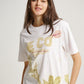 Green Eco Word Jarak Eco Print Short Sleeves T-shirt