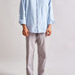 Light Grey Cotton Linen Mens' Relax Pants