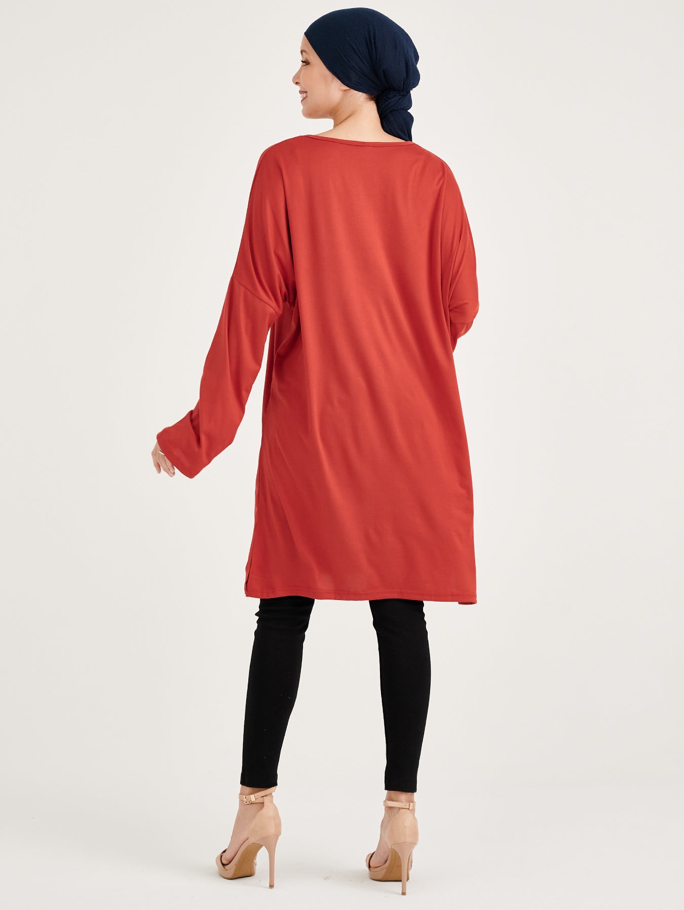 Red Elya Long Sleeved Blouse