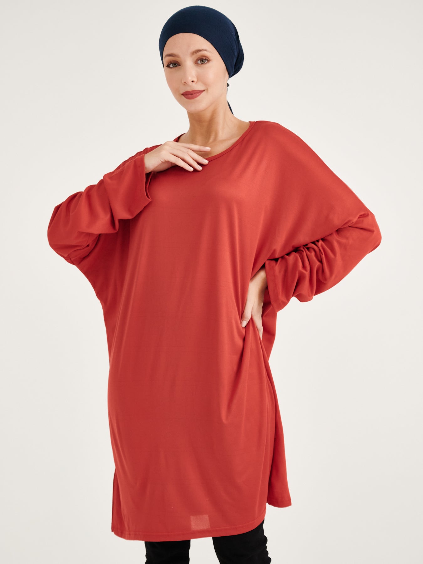 Red Elya Long Sleeved Blouse