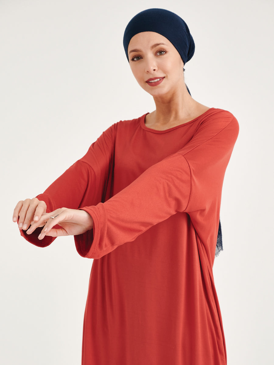 Red Elya Long Sleeved Blouse