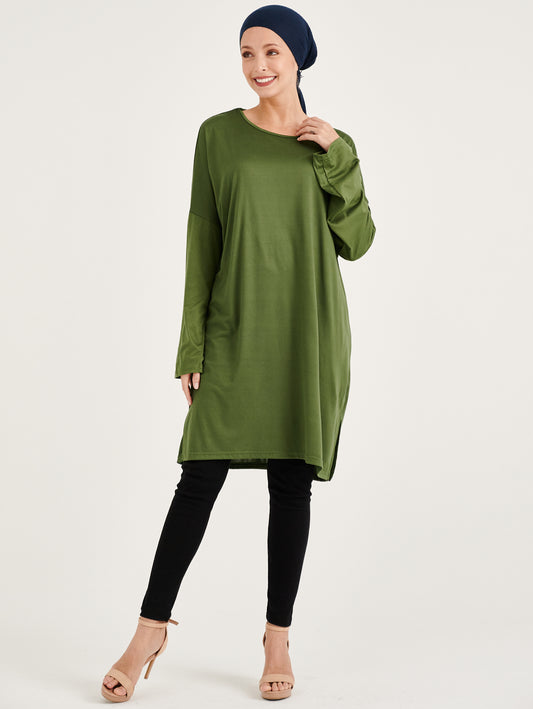 Green Elya Long Sleeved Blouse