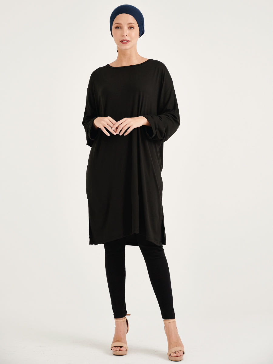 Black Elya Long Sleeved Blouse