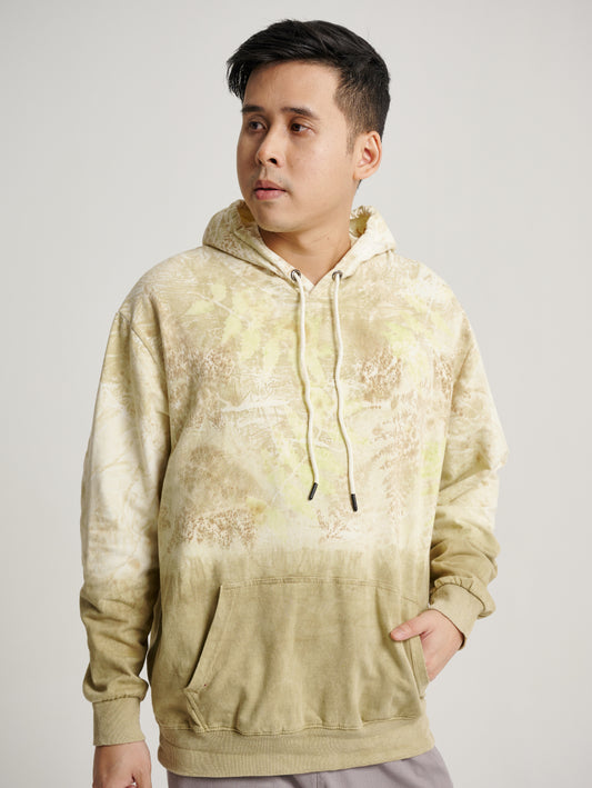 Natural Dye Ketapang Plant Dual Tone Top Print Base Eco Print Men Hoodie