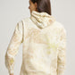 Abstract Ketapang and Lemuni Plant Scattered Pattern Eco Print Women Hoodie