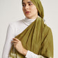 Army Green Ketapang Motif Natural Dye Print Silk Scarf