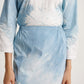 Pastel Blue Baju Kurung Tie Dye Indigo Plant Diamond Pattern