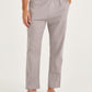 Light Grey Cotton Linen Mens' Relax Pants
