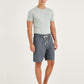 Blue Cotton Linen Mens' Relax Short Pants
