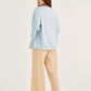 Sky Blue Button Blouse