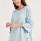Sky Blue Button Blouse