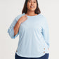 Sky Blue Button Blouse
