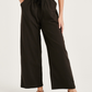 Charcoal Black Cotton Linen Pants