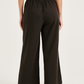 Charcoal Black Cotton Linen Pants