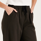 Charcoal Black Cotton Linen Pants