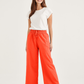 Red Sofea Cotton Linen Pants