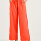 Red Sofea Cotton Linen Pants