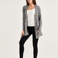 Grey Cozy Knit Cardigan with Side Pocket