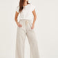Light Grey Cotton Linen Pants