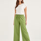 Green Sofea Cotton Linen Pants
