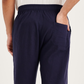 Navy Cotton Linen Mens' Relax Pants